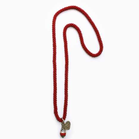 Twist Necklace - Red