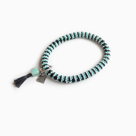 Bliss Teal Aventurine Roll on Bracelet