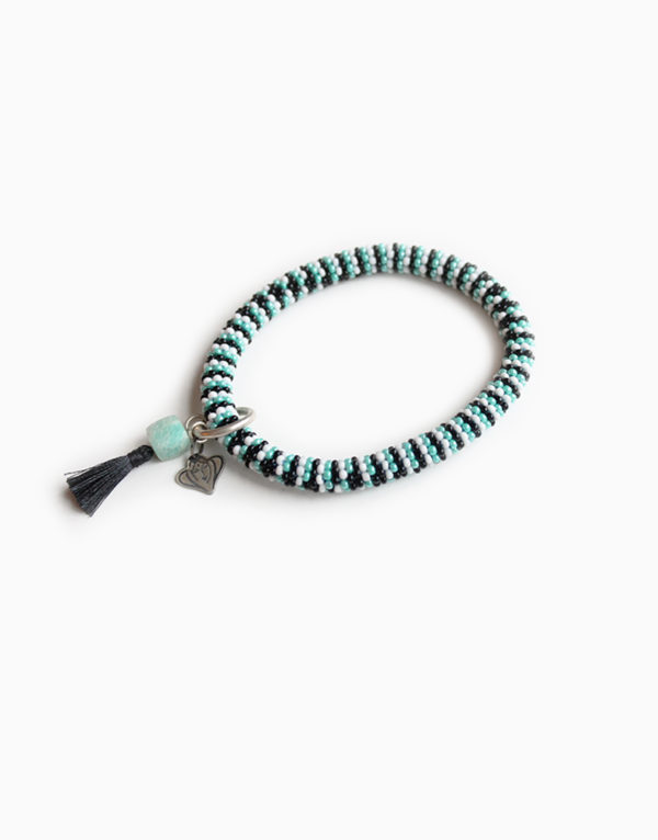 Bliss Teal Aventurine Roll on Bracelet