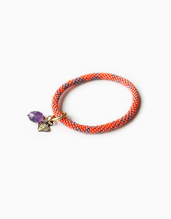 Bliss Purple Amethyst Roll on Bracelet