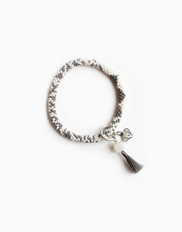 Bliss Moonstone Roll on Bracelet : Gray - Image 2